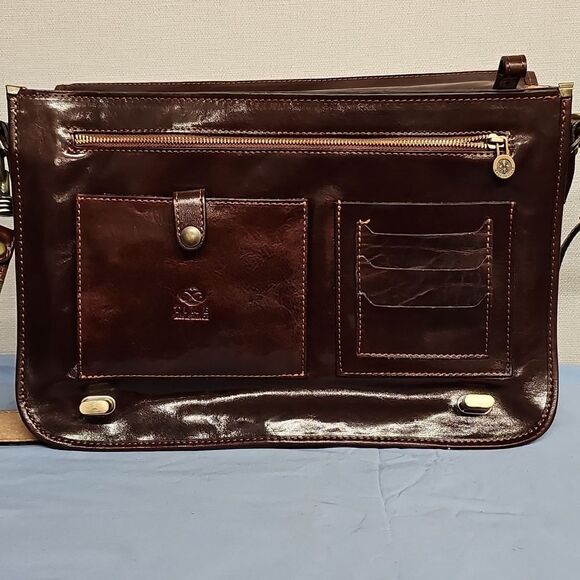 TIME RESISTANCE LEATHER BRIEFCASE BFPM-07-070 - Picture 10 of 13